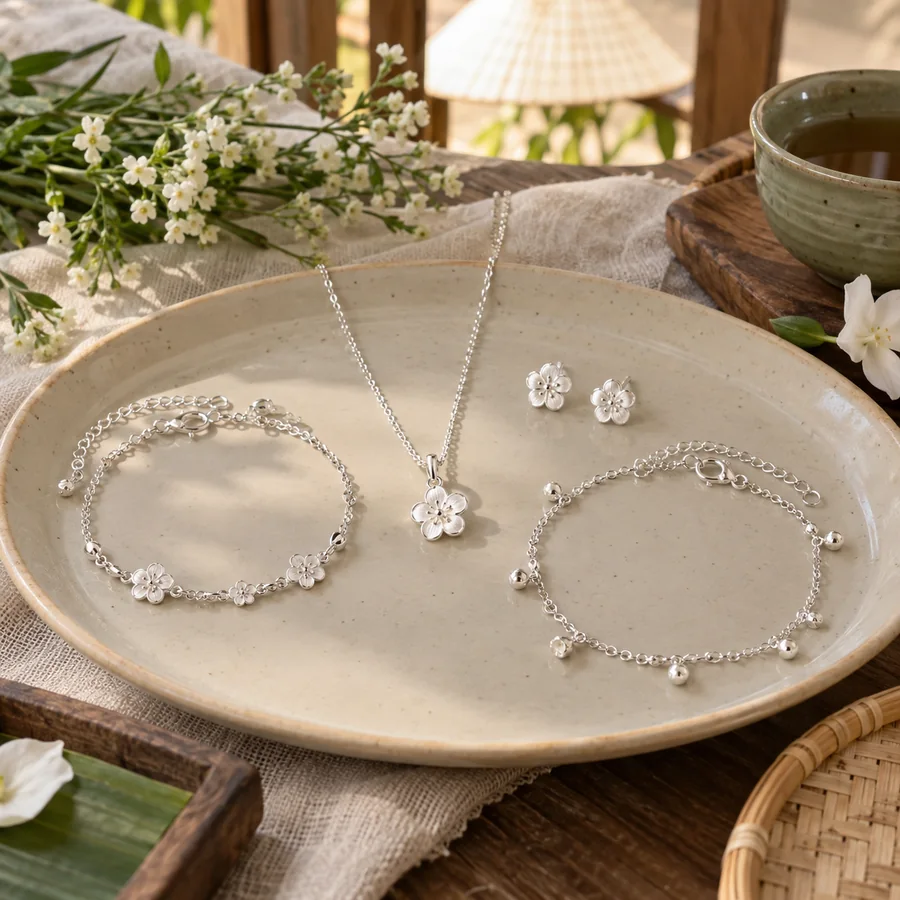 Vòng cổ bạc Bông tai & khuyên bạc Lắc chân & vòng tay [featured_box img="2856" img_width="48"