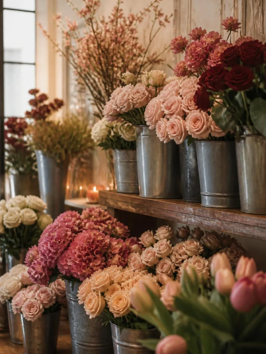 Không gian cửa hàng hoa tươi Mộc Lan Florist