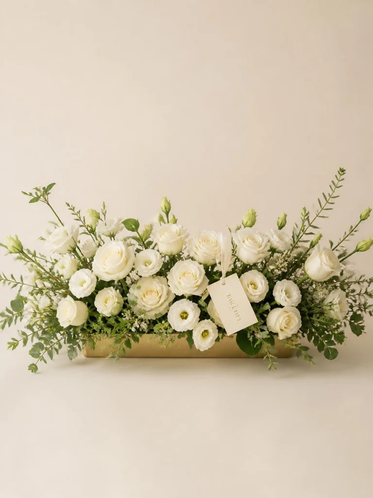 Hoa để bàn sự kiện dáng thấp